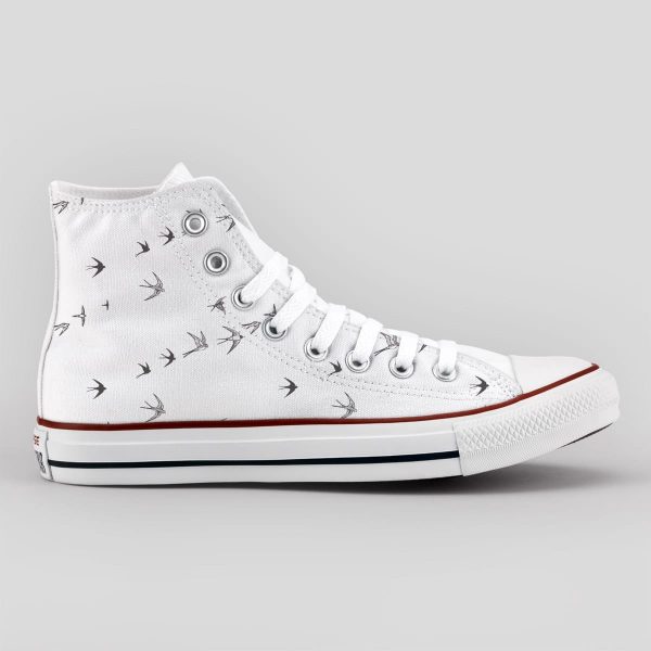 All Star alta Black swallows