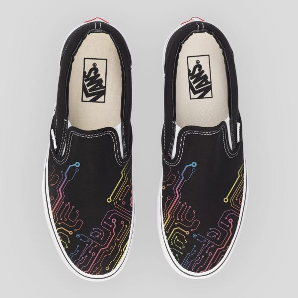 Vans nera Colorful circuit