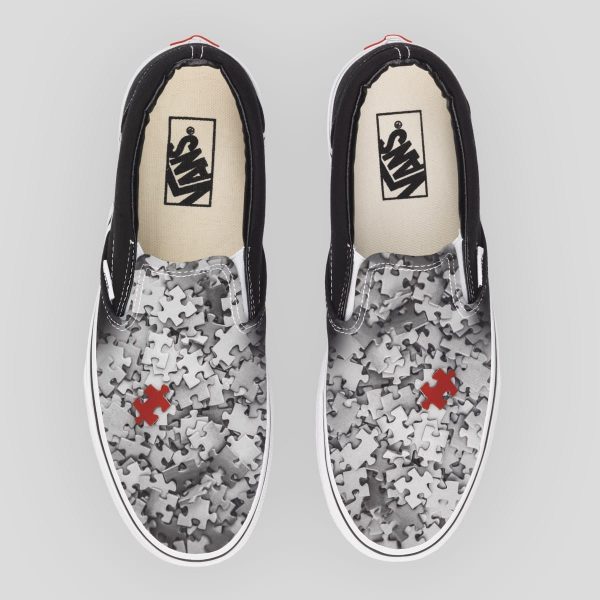Vans nera Puzzle